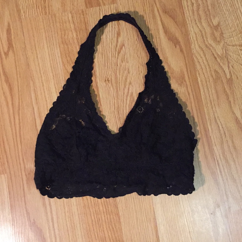 Aerie black halter bralette